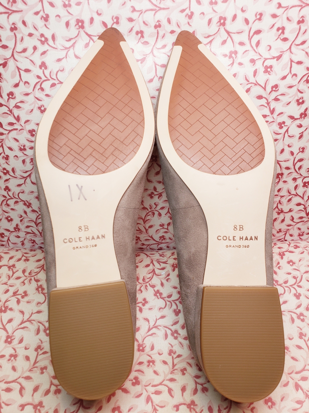 Cole Haan Taupe Suede Pointed-Toe Loafers for Women - Picture 3 of 7